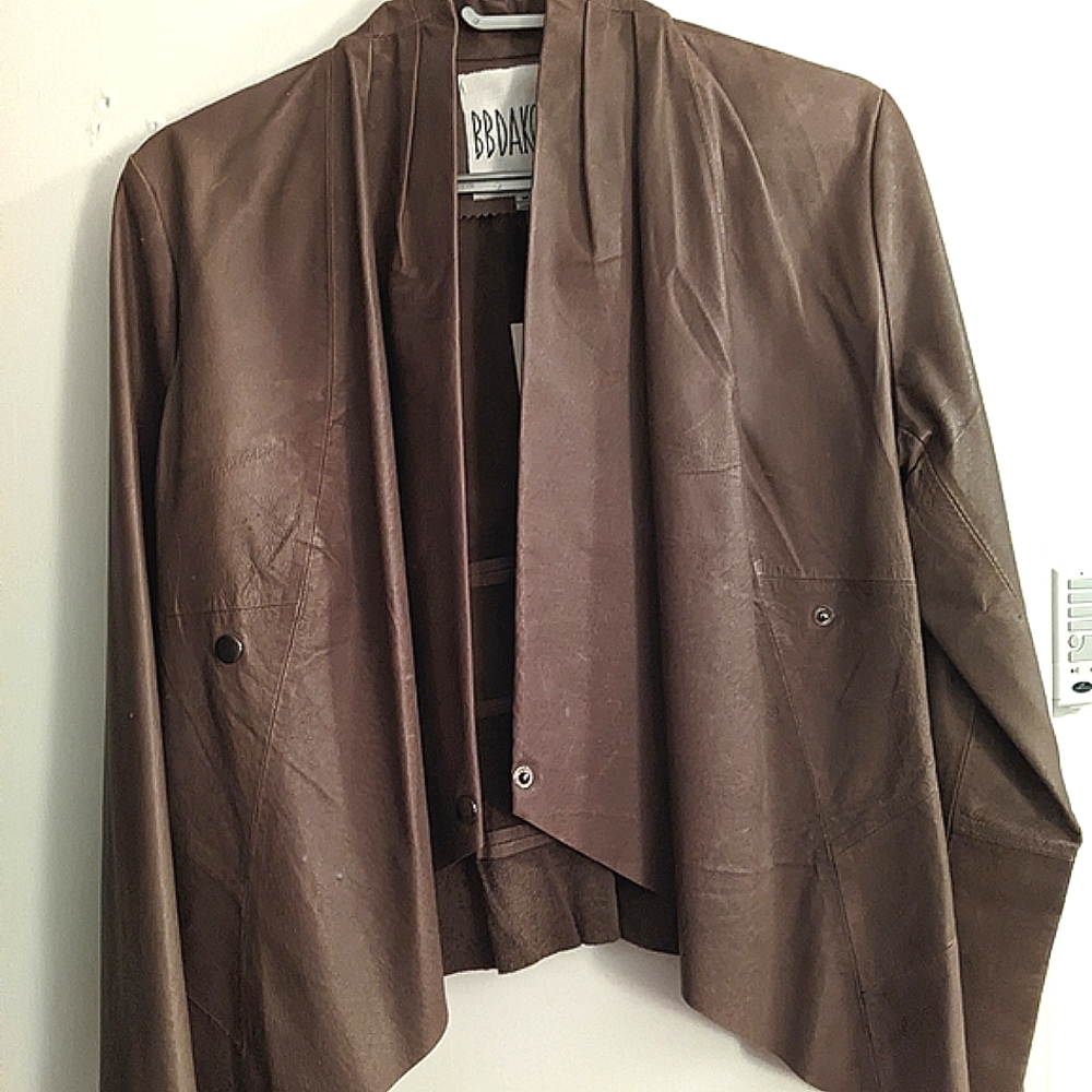 NWT Ladies leather jacket - M